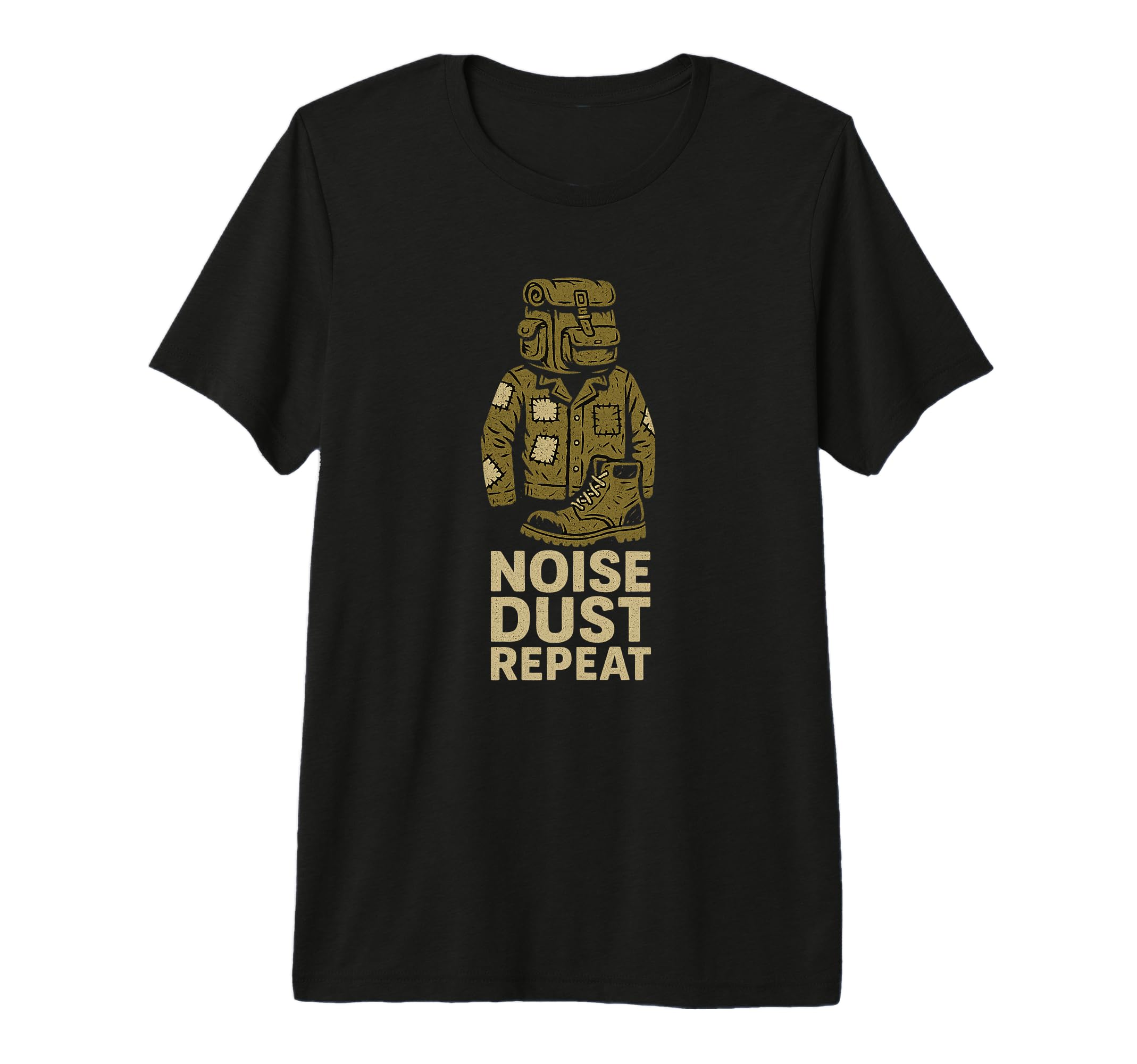 Noise Dust Repeat Tri Blend T-Shirt - Minimalist Print Unisex - T-Shirt, Sweatshirt, Hoodie