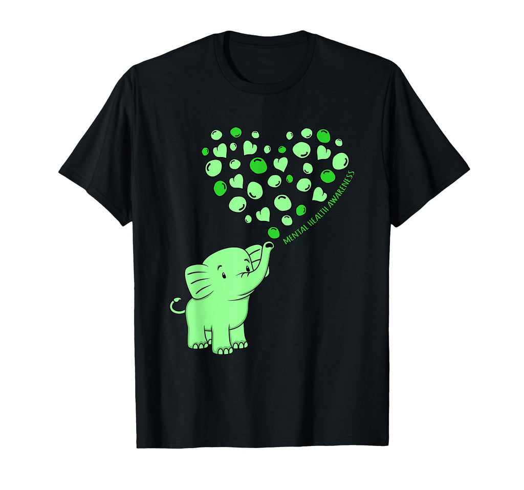 Mental Health Awareness Elephant Hearts T-Shirt - Aesthetic Graphic Unisex - T-Shirt, Sweatshirt, Hoodie