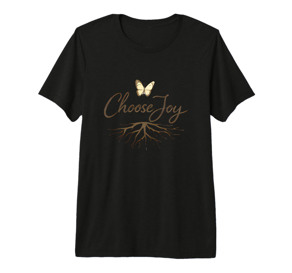 Choose Joy Butterfly Roots T-Shirt - Trendy Graphic for Adults - T-Shirt, Sweatshirt, Hoodie