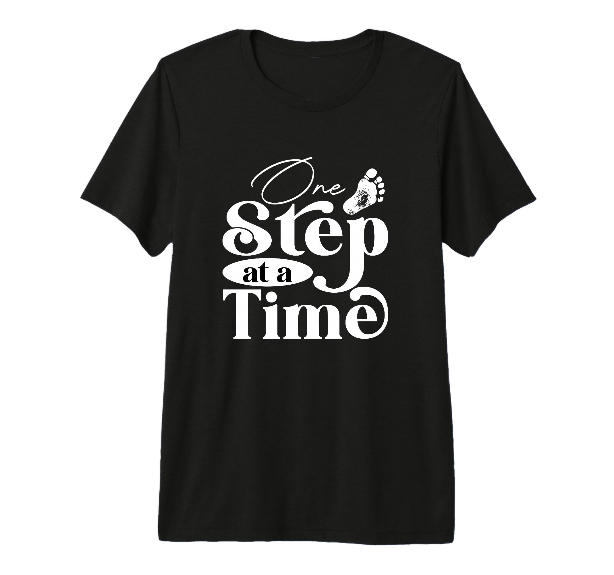 One Step Time Everyday Motivation Tri T-Shirt - Aesthetic Graphic Unisex - T-Shirt, Sweatshirt, Hoodie