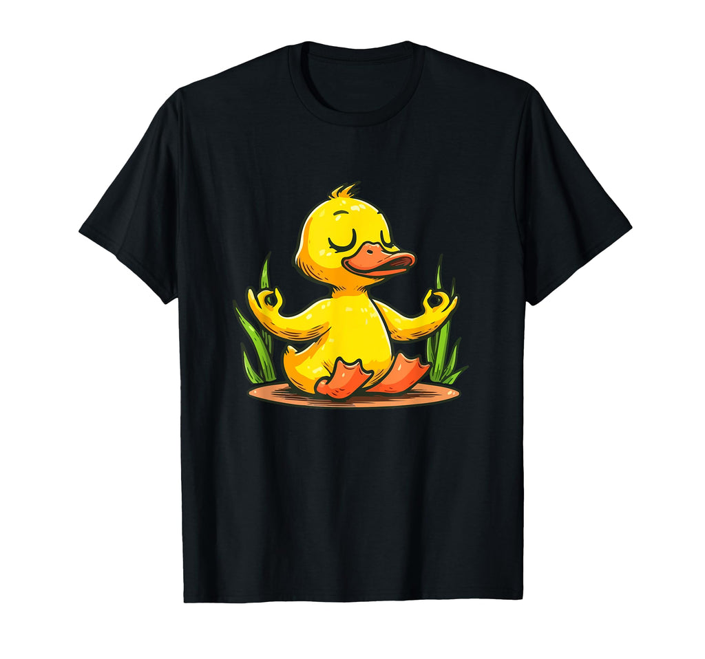 Meditation Duck Yoga Pose Relaxing T-Shirt - Aesthetic Graphic Unisex - T-Shirt, Sweatshirt, Hoodie