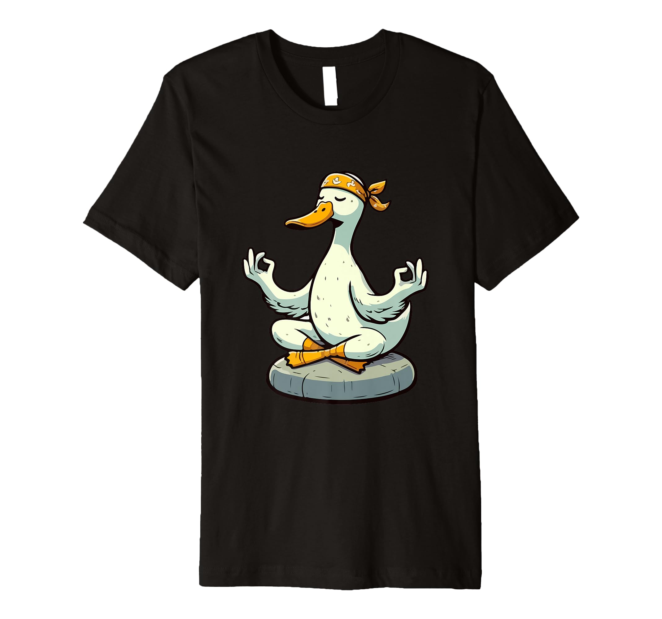 Meditation Duck Yoga Pose Relaxing Animal T-Shirt - Trendy Graphic Unisex - T-Shirt, Sweatshirt, Hoodie