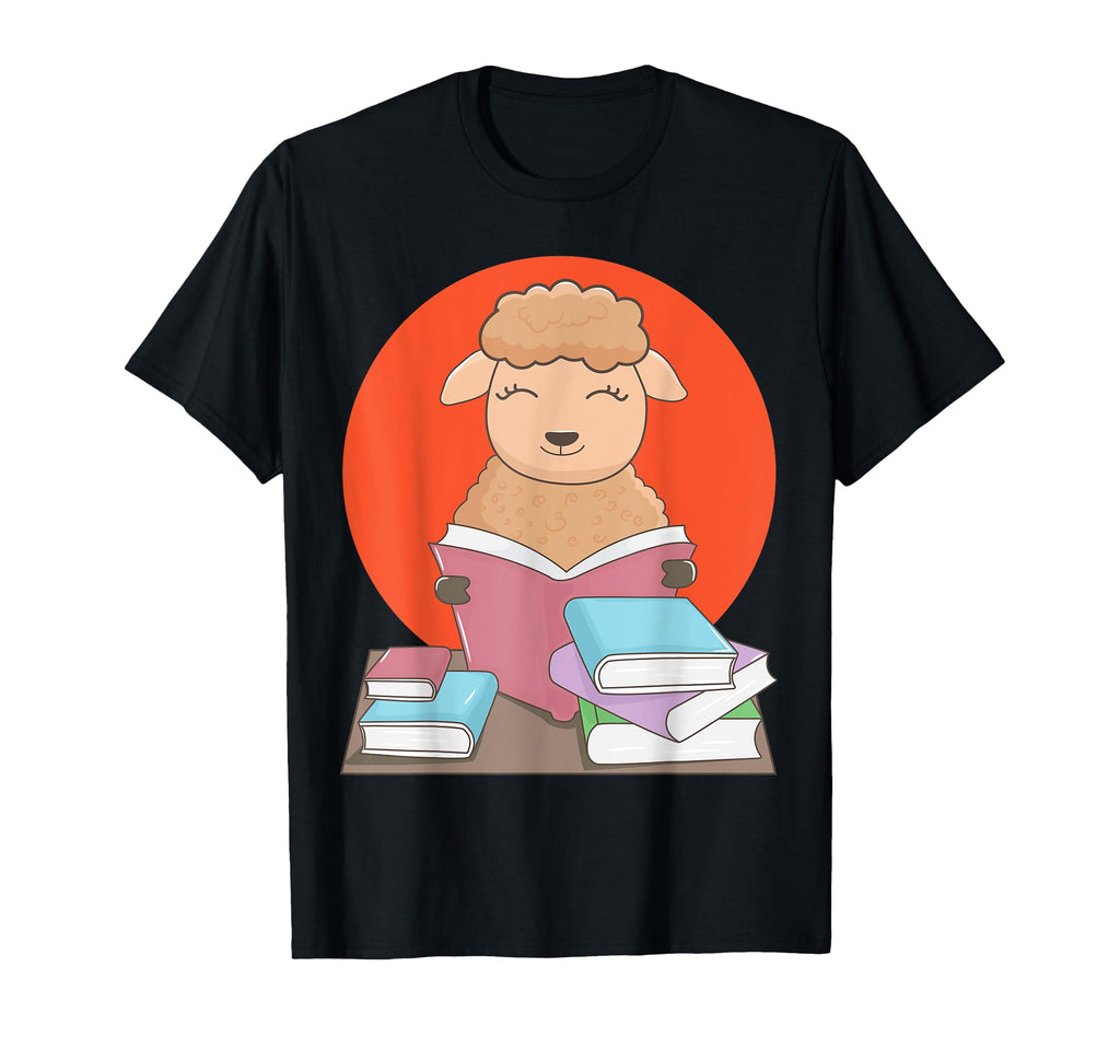 Lamb Reading Books Literature Hobby Sheep T-Shirt - Streetwear Style Unisex - T-Shirt, Sweatshirt, Hoodie