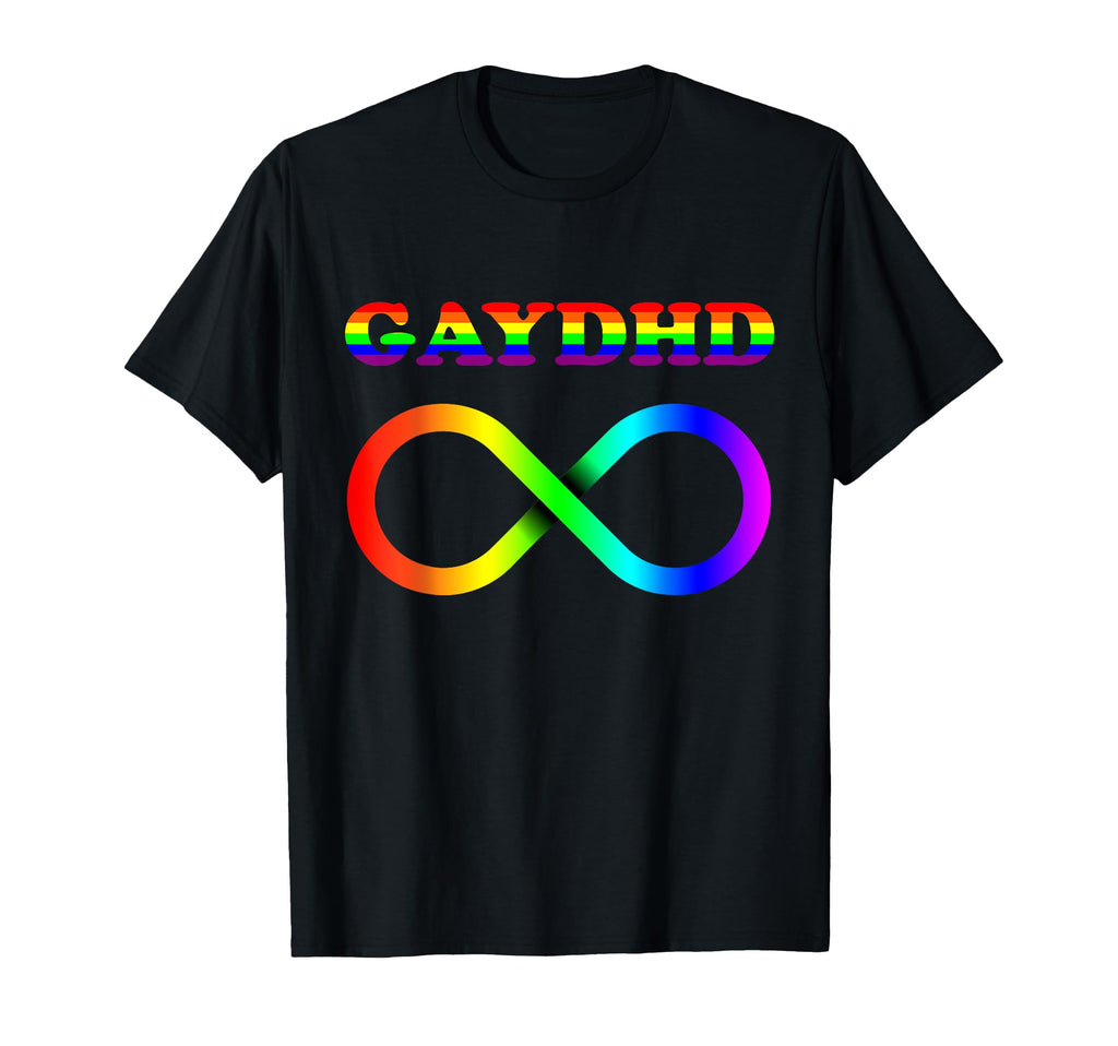 Gay Adhd Gaydhd Neurodiverse Lgbt Pride T-Shirt - Unique Graphic Unisex - T-Shirt, Sweatshirt, Hoodie