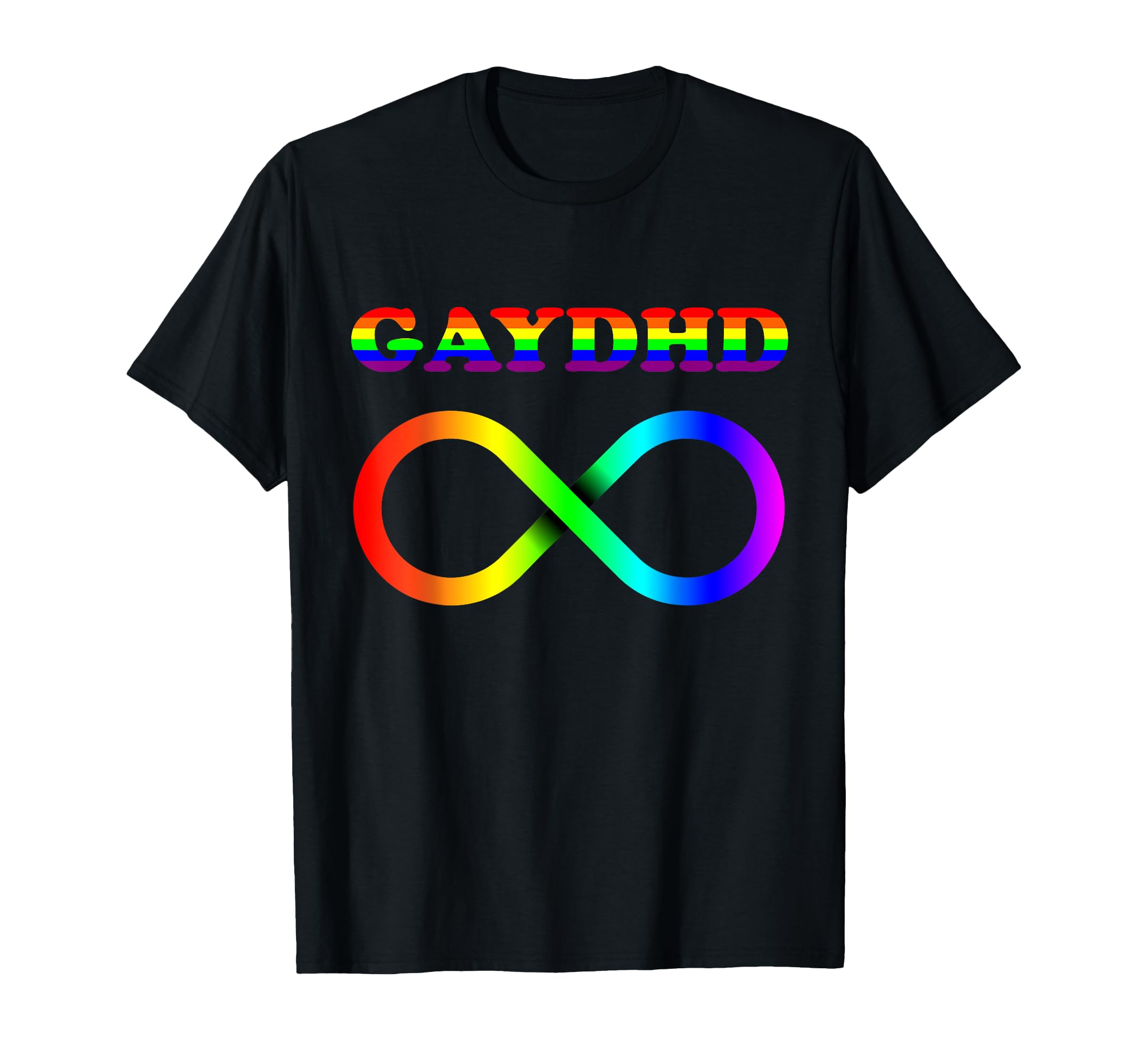 Gay Adhd Gaydhd Neurodiverse Lgbt Pride T-Shirt - Unique Graphic Unisex - T-Shirt, Sweatshirt, Hoodie