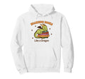 Hoarding Books Like Dragon Funny Reading Hoodie - Minimalist Print Unisex - T-Shirt, Sweatshirt, Hoodie