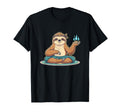 Sloth Lotus Pose Yoga Mindfulness T-Shirt - Aesthetic Graphic for Adults - T-Shirt, Sweatshirt, Hoodie