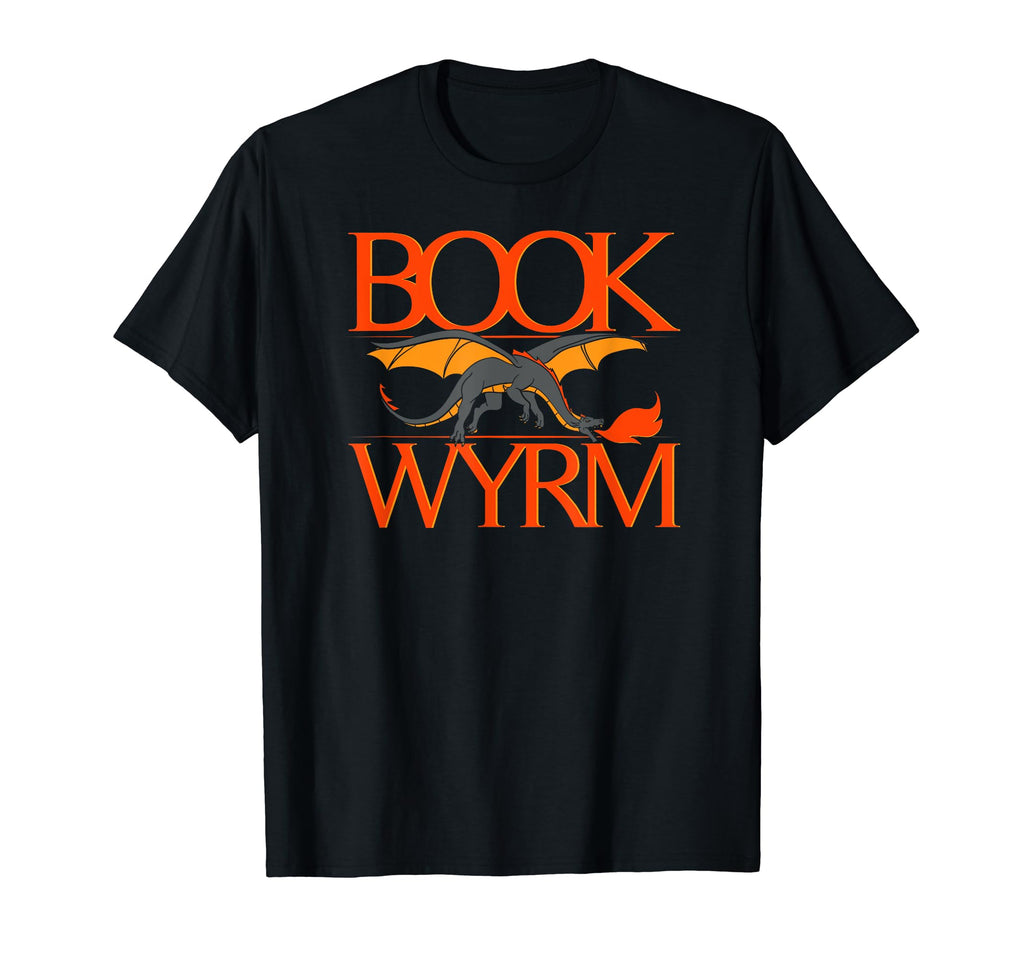 Funny Bookworm I Book Wyrm Dragon I T-Shirt - Minimalist Print Men Women - T-Shirt, Sweatshirt, Hoodie