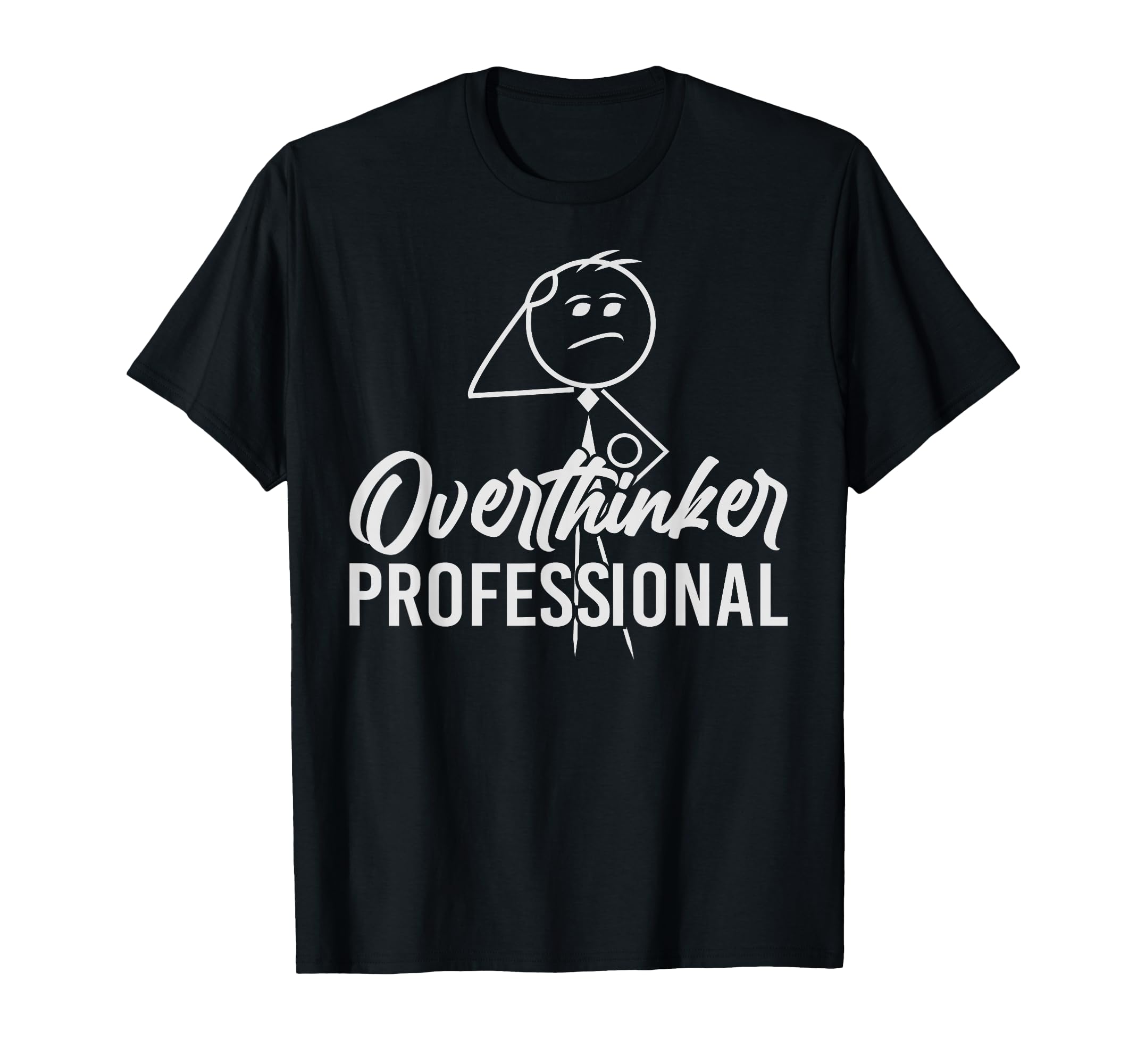Funny Overthinker Anxious Introvert Sweatshirt - Minimalist Print Unisex - T-Shirt, Sweatshirt, Hoodie