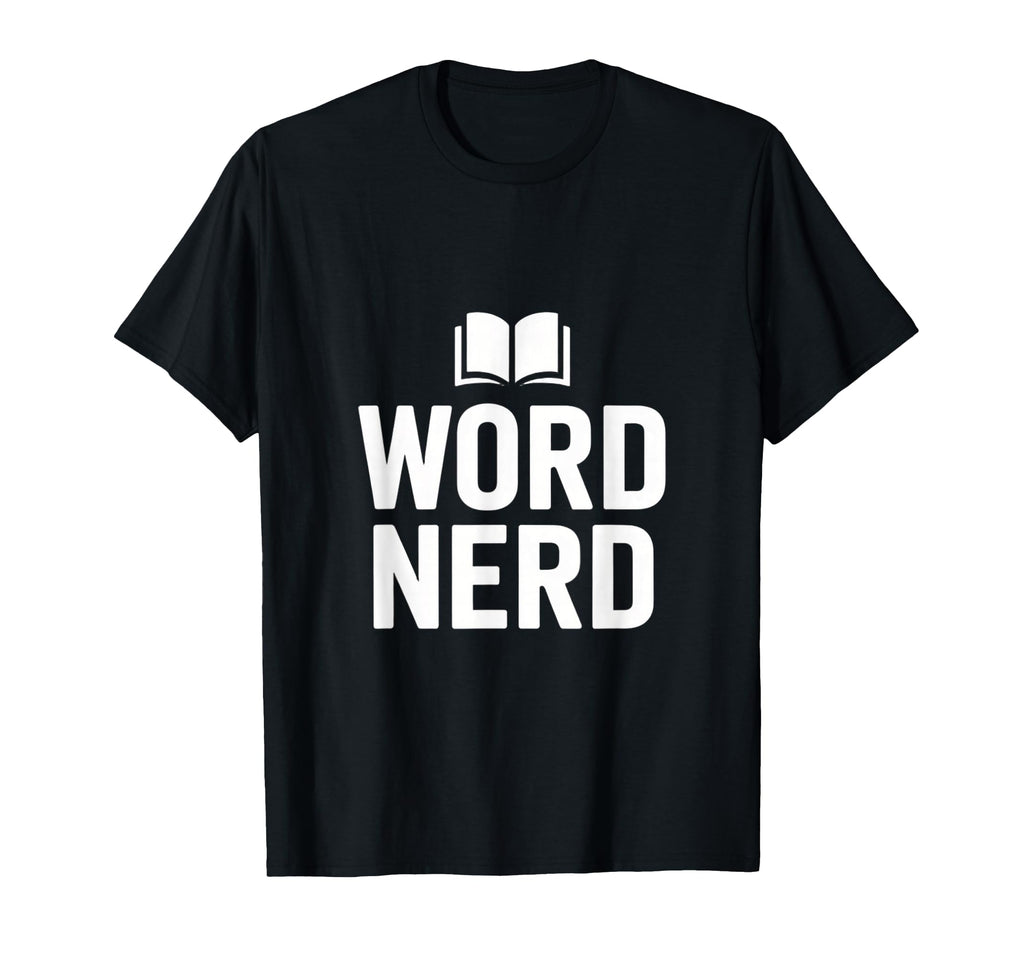 Word Nerd Open Book Typography T-Shirt - Aesthetic Graphic for Adults - T-Shirt, Sweatshirt, Hoodie