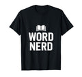 Word Nerd Open Book Typography T-Shirt - Aesthetic Graphic for Adults - T-Shirt, Sweatshirt, Hoodie