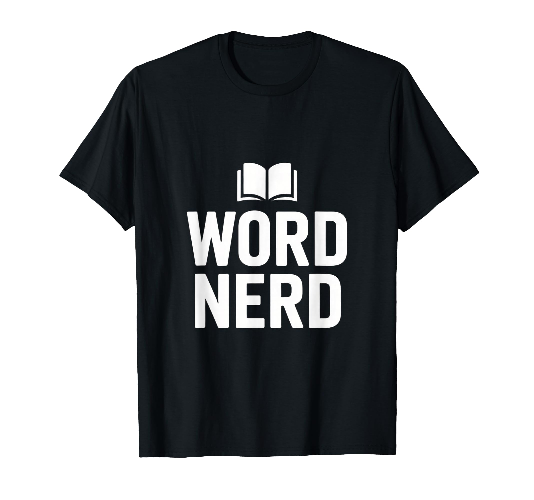 Word Nerd Open Book Typography T-Shirt - Aesthetic Graphic for Adults - T-Shirt, Sweatshirt, Hoodie