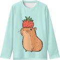 Girls Long Sleeve Shirts Casual Crewneck Soft T-shirts for Girls 3-16 Years Old Unisex T-shirt, Sweatshirt, Hoodie, Long Sleeve Tee - T-Shirt, Sweatshirt, Hoodie