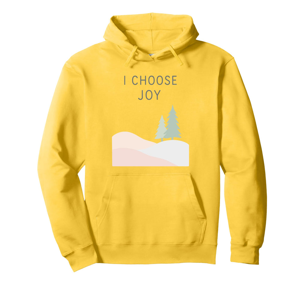 I Choose Joy Minimalist Winter Hoodie - Novelty Apparel Men Women - T-Shirt, Sweatshirt, Hoodie