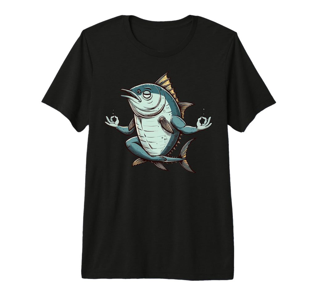 Meditation Tuna Yoga Pose Relaxing T-Shirt - Custom Art Print for Adults - T-Shirt, Sweatshirt, Hoodie