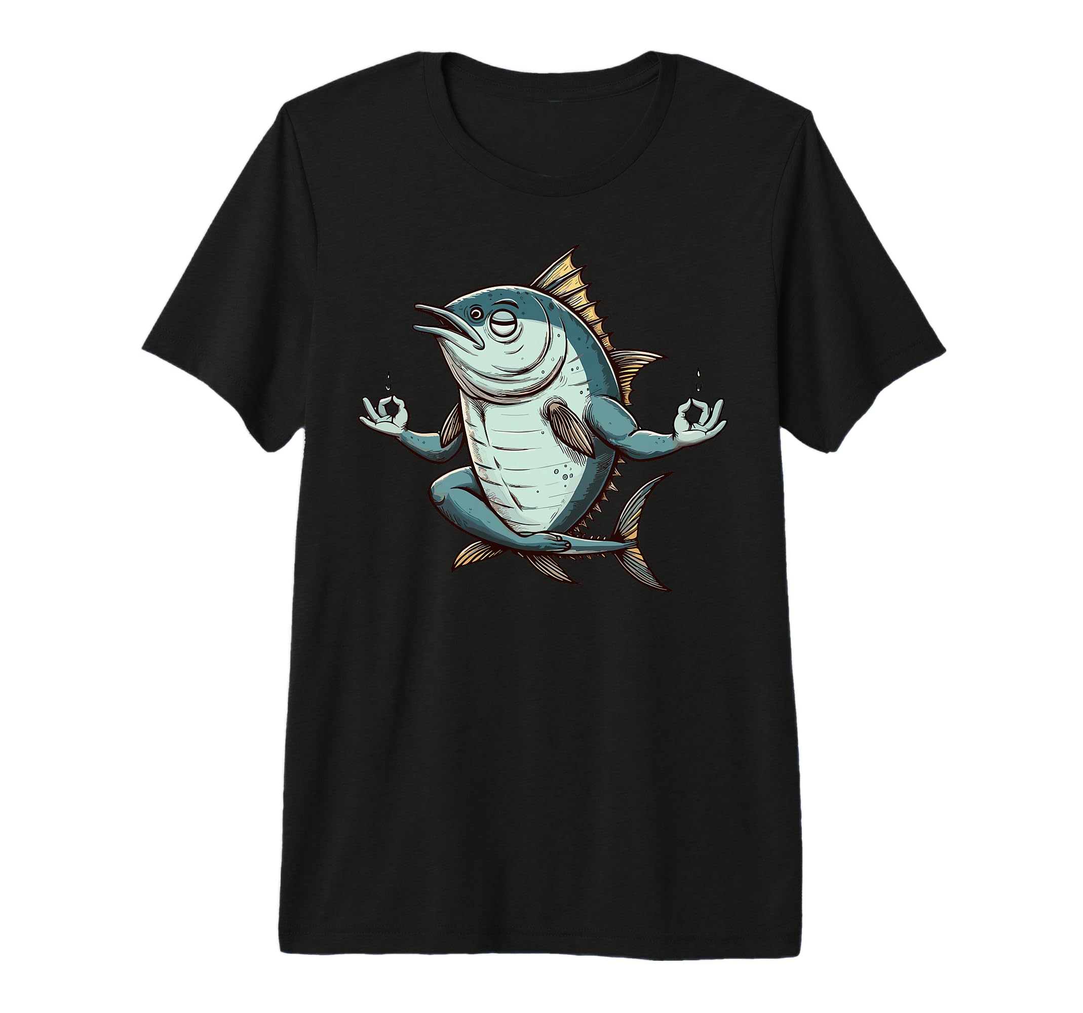 Meditation Tuna Yoga Pose Relaxing T-Shirt - Custom Art Print for Adults - T-Shirt, Sweatshirt, Hoodie