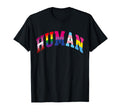 Human Pride Month Lgbt Gay Rainbow T-Shirt - Custom Art Print Unisex - T-Shirt, Sweatshirt, Hoodie