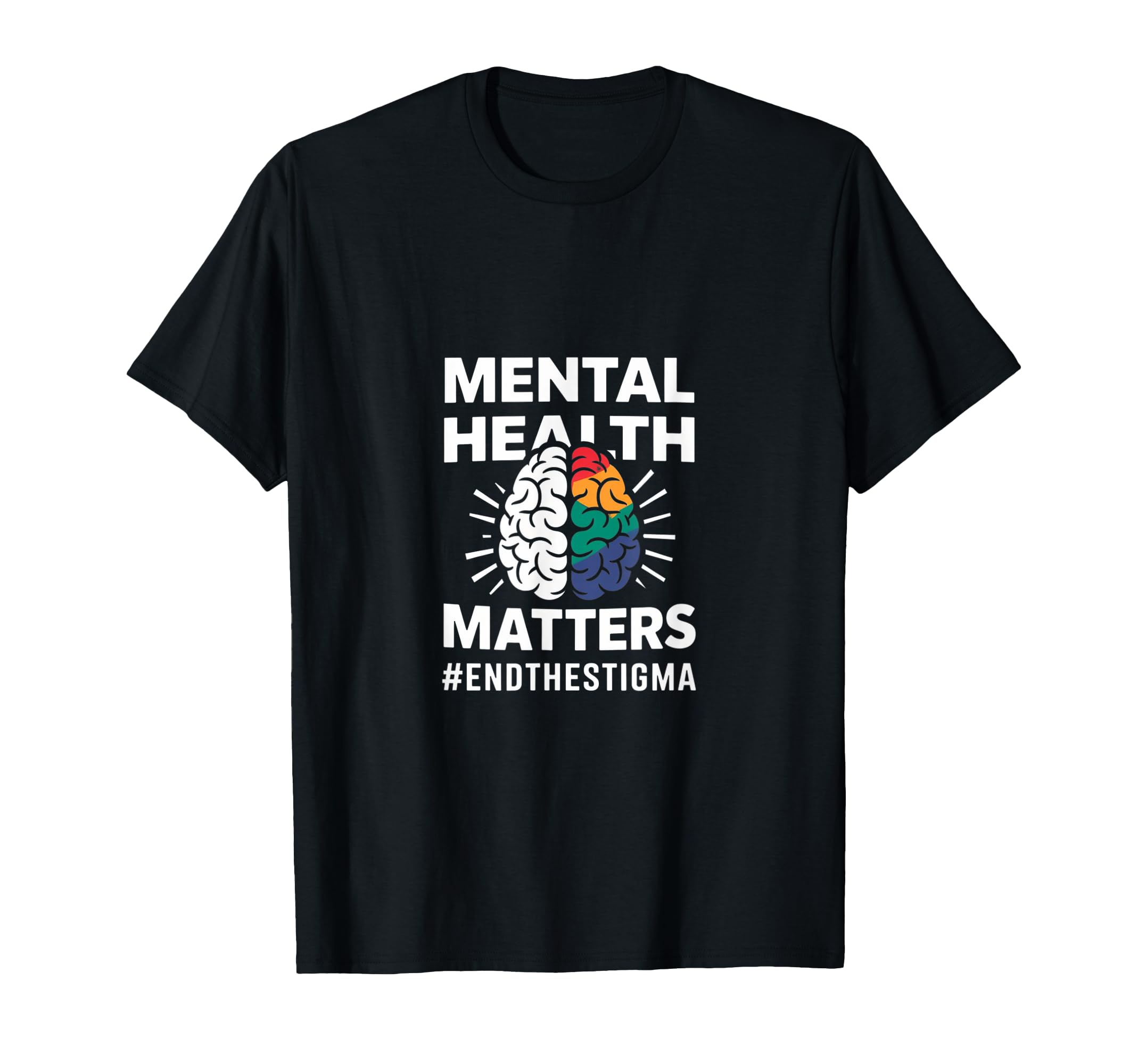 End Stigma Mental Health Matters Tie T-Shirt - Unique Graphic Men Women - T-Shirt, Sweatshirt, Hoodie