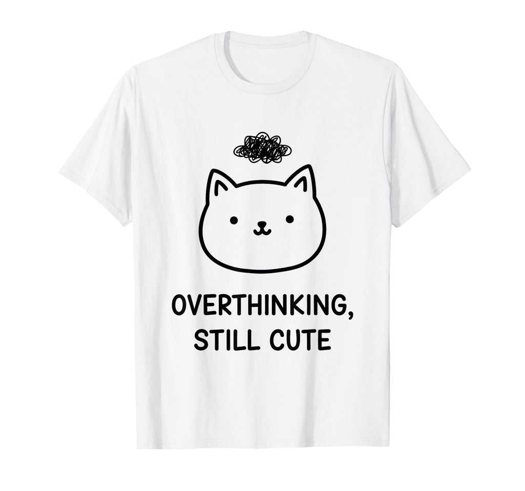 Funny Cat Kawaii Aesthetic Naive Art T-Shirt - Trendy Graphic for Adults - T-Shirt, Sweatshirt, Hoodie