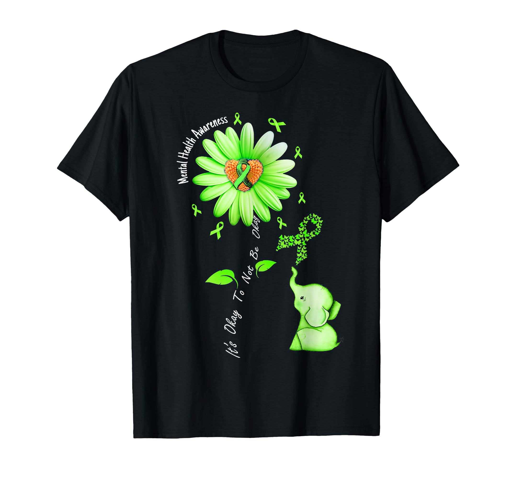 Mental Health Awareness Sunflower T-Shirt - Custom Art Print for Adults - T-Shirt, Sweatshirt, Hoodie