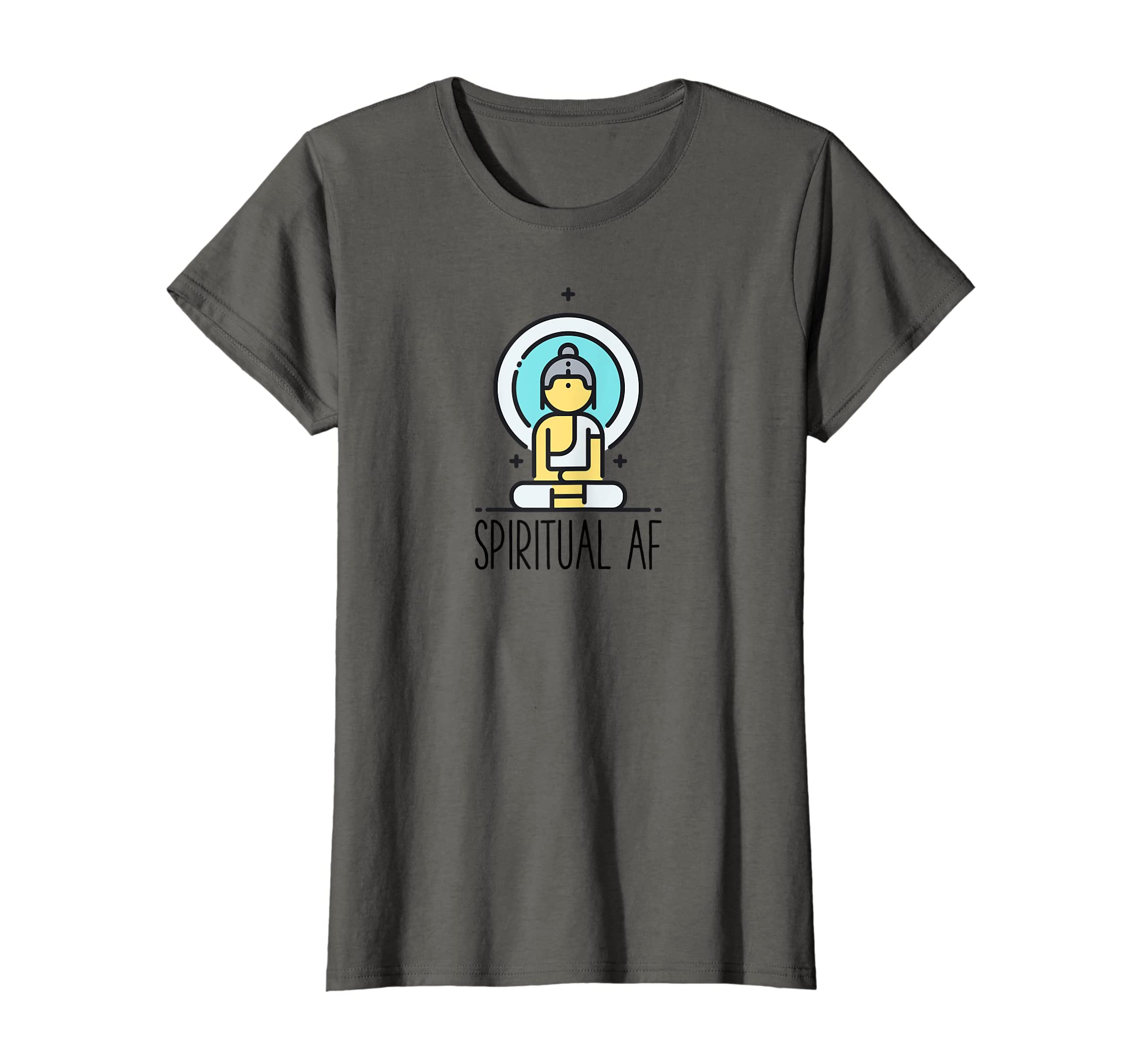 Womens Spiritual Af Funny Yoga Pilates T-Shirt - Trendy Graphic for Adults - T-Shirt, Sweatshirt, Hoodie
