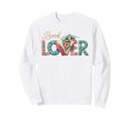 Funny Book Lover Bookworm Floral Sweatshirt - Minimalist Print Unisex - T-Shirt, Sweatshirt, Hoodie