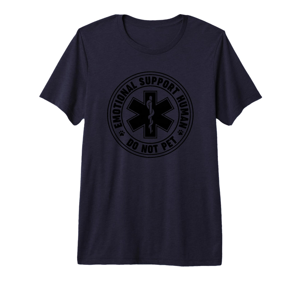 Emotional Support Human Tri Blend T-Shirt - Custom Art Print for Adults - T-Shirt, Sweatshirt, Hoodie