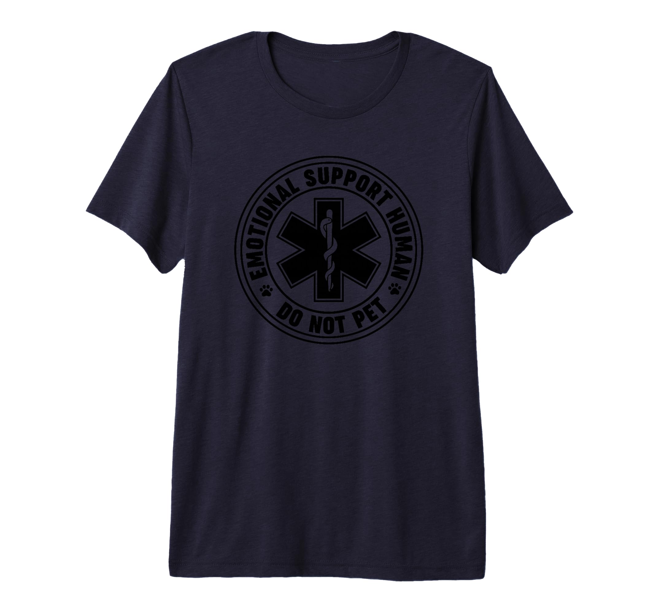 Emotional Support Human Tri Blend T-Shirt - Custom Art Print for Adults - T-Shirt, Sweatshirt, Hoodie