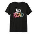 Lets Read Book Nerd Reading Book T-Shirt - Aesthetic Graphic Men Women - T-Shirt, Sweatshirt, Hoodie