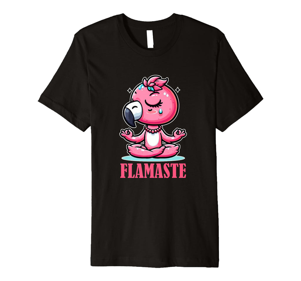 Flamaste Funny Flamingo Yoga T-Shirt - Casual Everyday Wear Unisex - T-Shirt, Sweatshirt, Hoodie