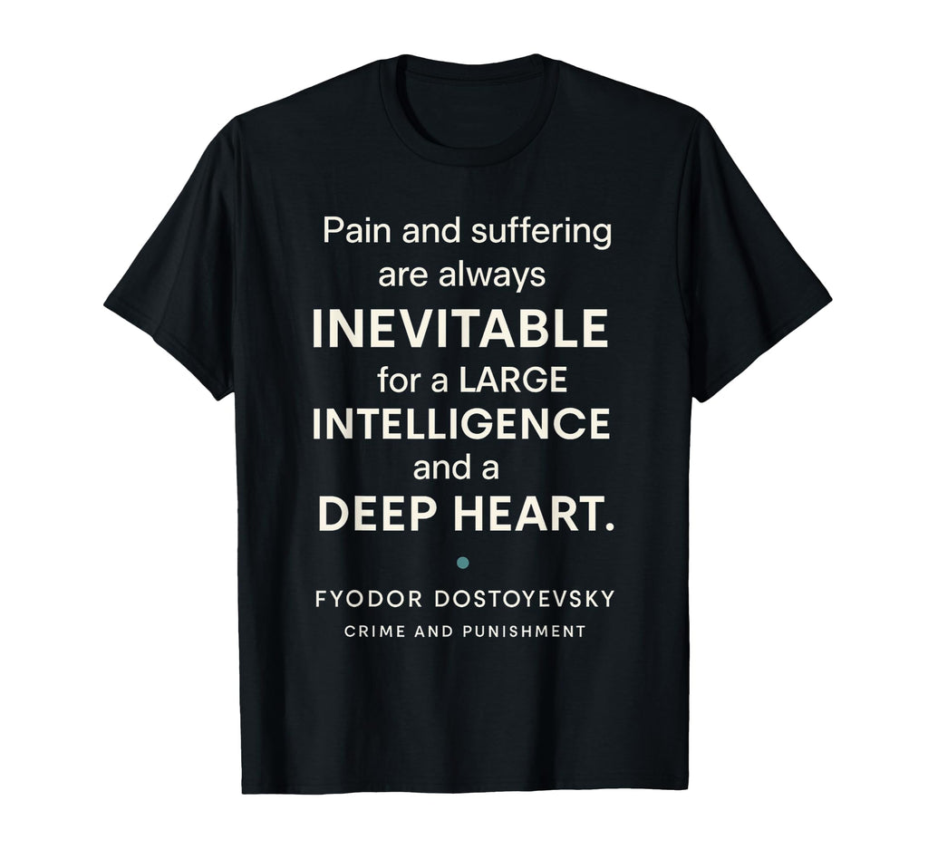Dostoyevsky Crime And Punishment T-Shirt - Minimalist Print Men Women - T-Shirt, Sweatshirt, Hoodie