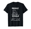 Funny Yoga Inhale Exhale Pooping Animal T-Shirt - Graphic Print for Adults - T-Shirt, Sweatshirt, Hoodie