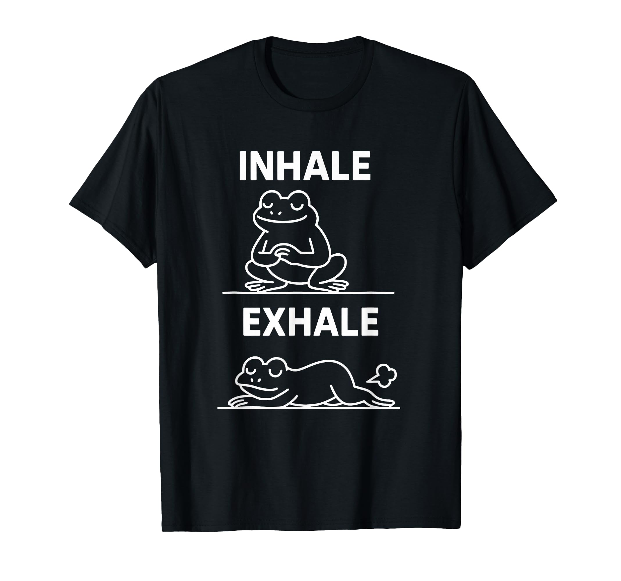 Funny Yoga Inhale Exhale Pooping Animal T-Shirt - Graphic Print for Adults - T-Shirt, Sweatshirt, Hoodie
