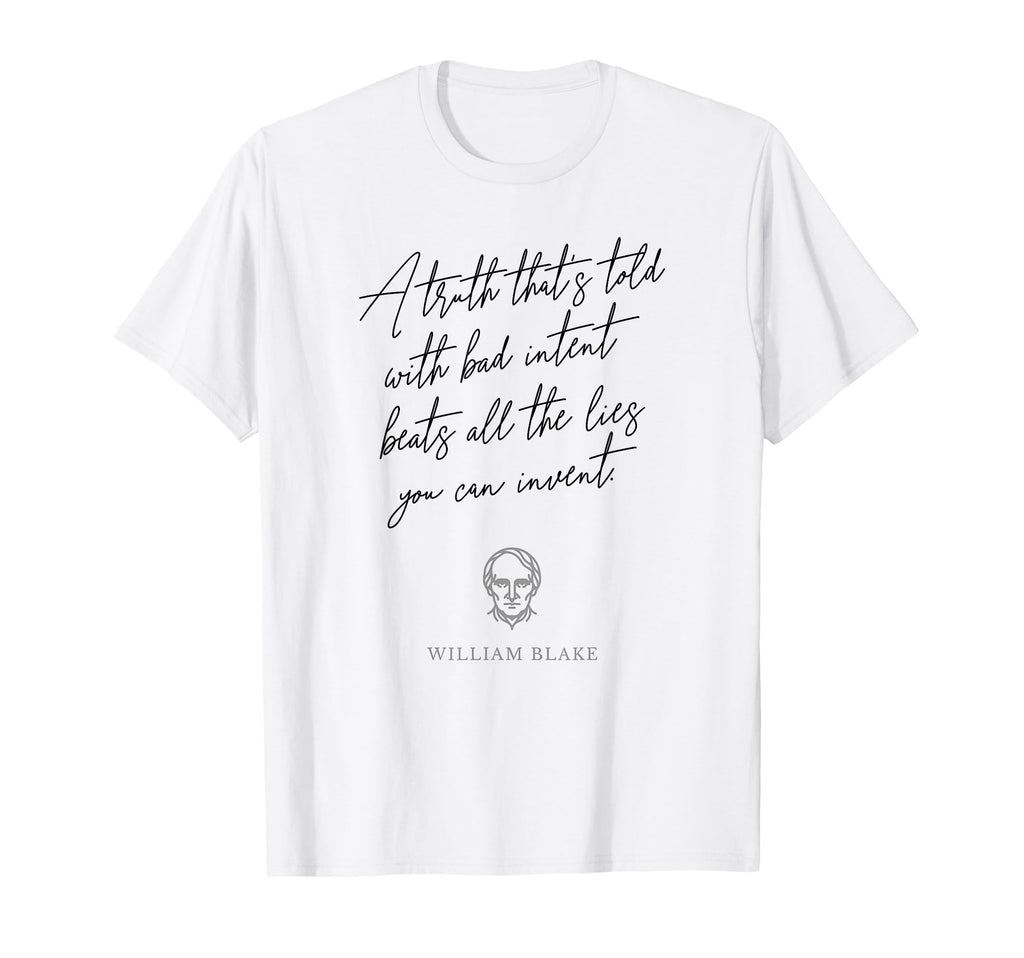 William Blake Romantic Poet Literary T-Shirt - Novelty Apparel for Adults - T-Shirt, Sweatshirt, Hoodie