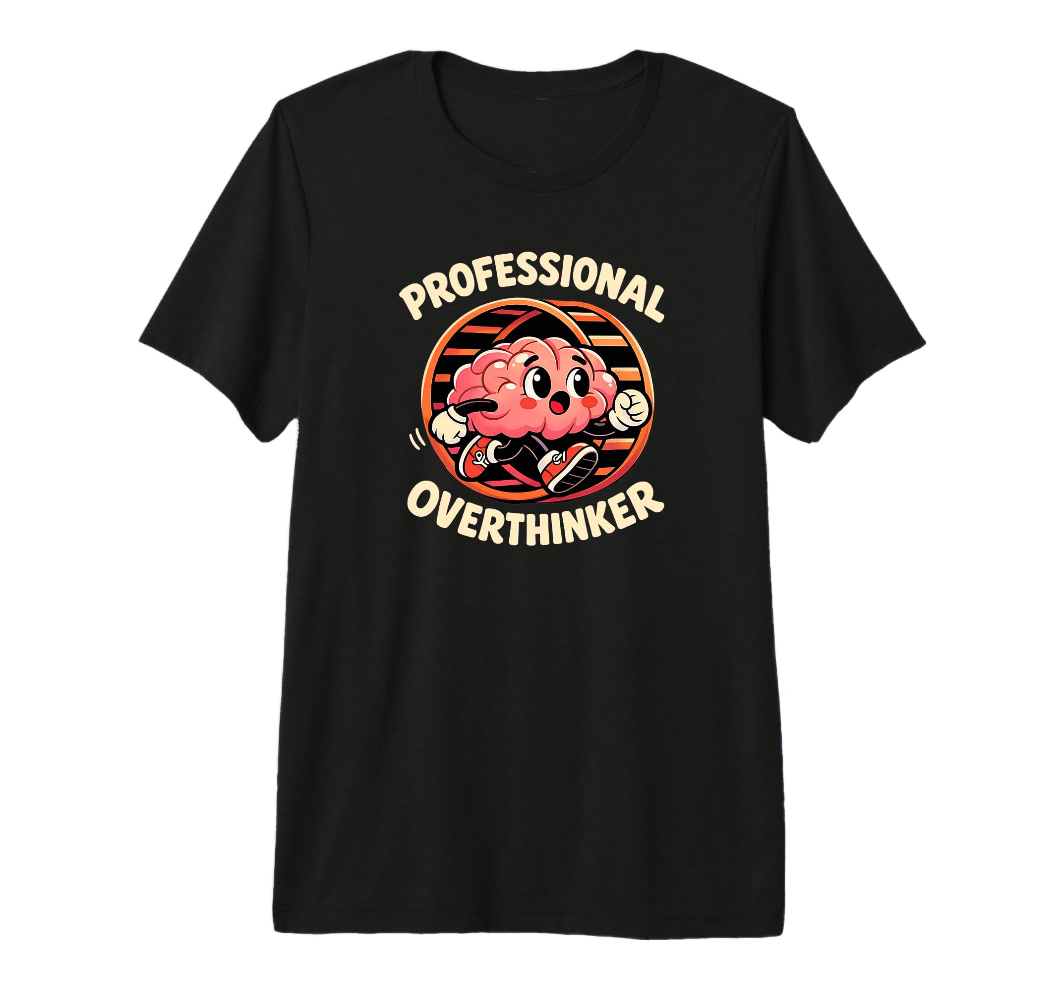 Professional Overthinker Brain T-Shirt - Aesthetic Graphic for Adults - T-Shirt, Sweatshirt, Hoodie