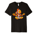 Meditation Clownfish Yoga Pose T-Shirt - Custom Art Print Men Women - T-Shirt, Sweatshirt, Hoodie