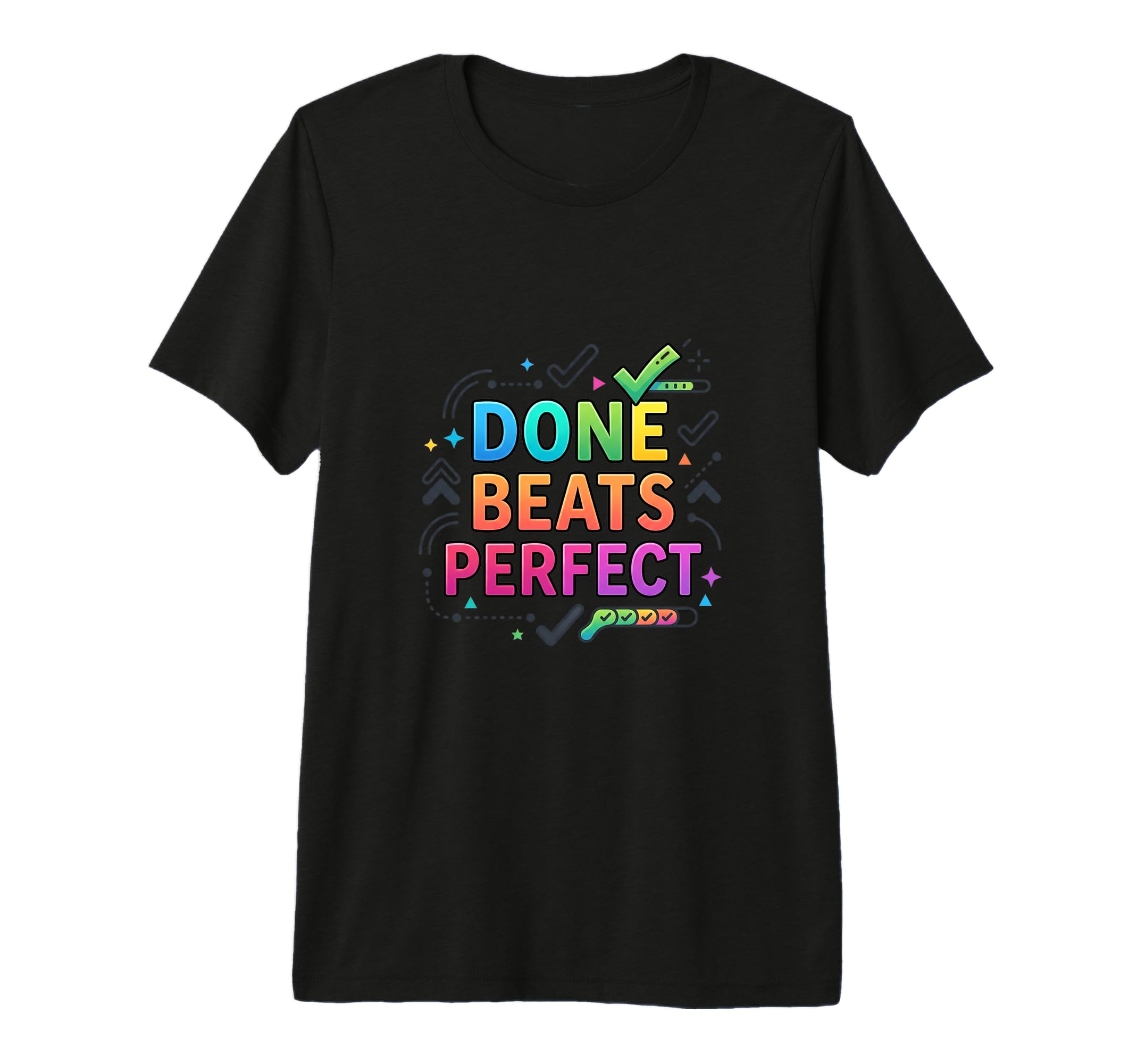 Progress Over Perfection Success T-Shirt - Casual Everyday Wear for Adults - T-Shirt, Sweatshirt, Hoodie