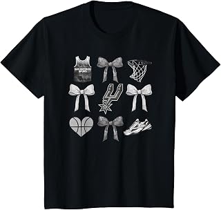 NBA San Antonio Spurs Bow Grid T-Shirt Unisex T-shirt, Sweatshirt, Hoodie, Long Sleeve Tee - T-Shirt, Sweatshirt, Hoodie