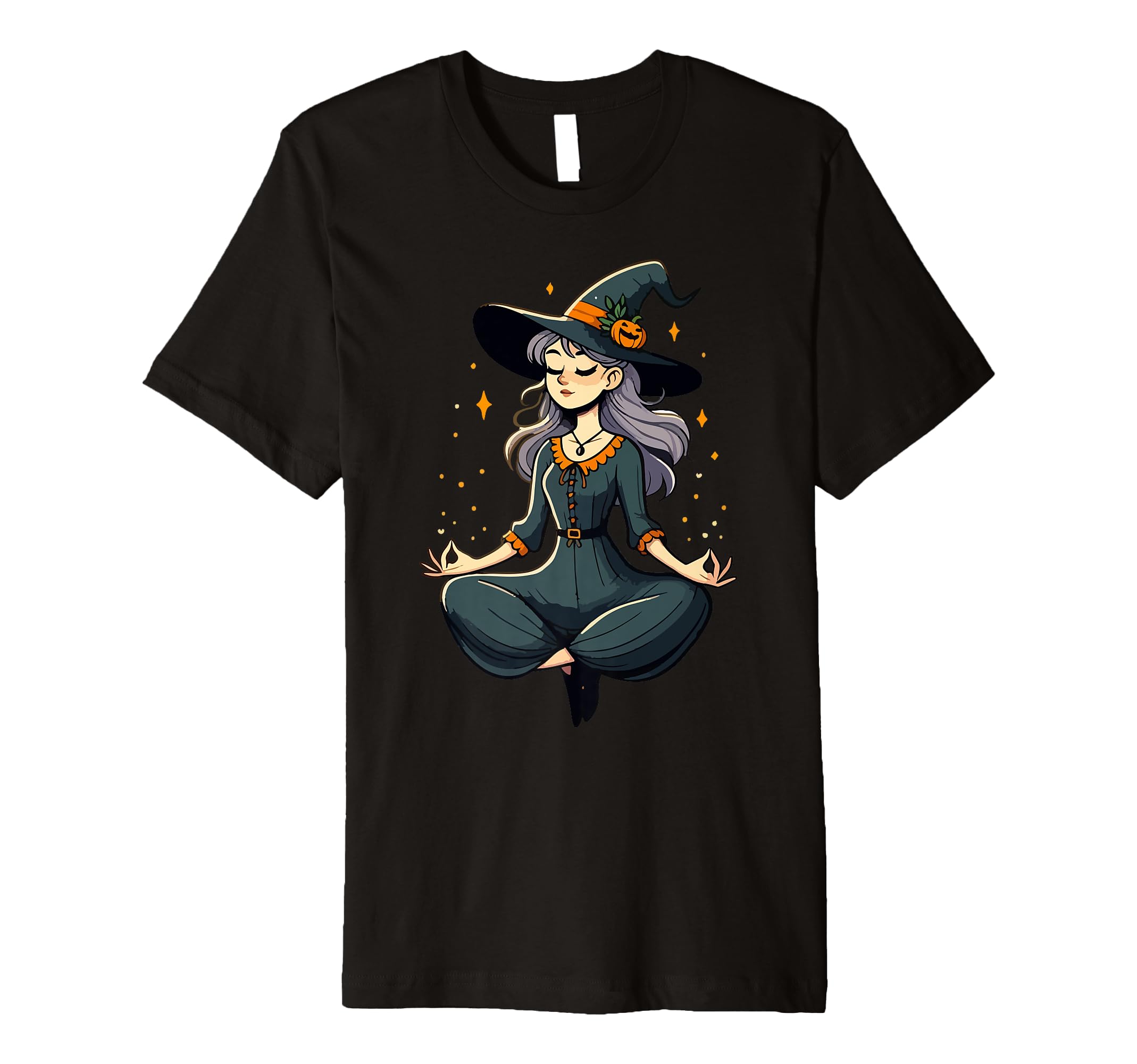 Meditation Witch Yoga Pose Relaxing Animal T-Shirt - Novelty Apparel Unisex - T-Shirt, Sweatshirt, Hoodie