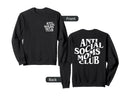 Antisocial Moms Club Anti Social Sweatshirt - Aesthetic Graphic Men Women - T-Shirt, Sweatshirt, Hoodie