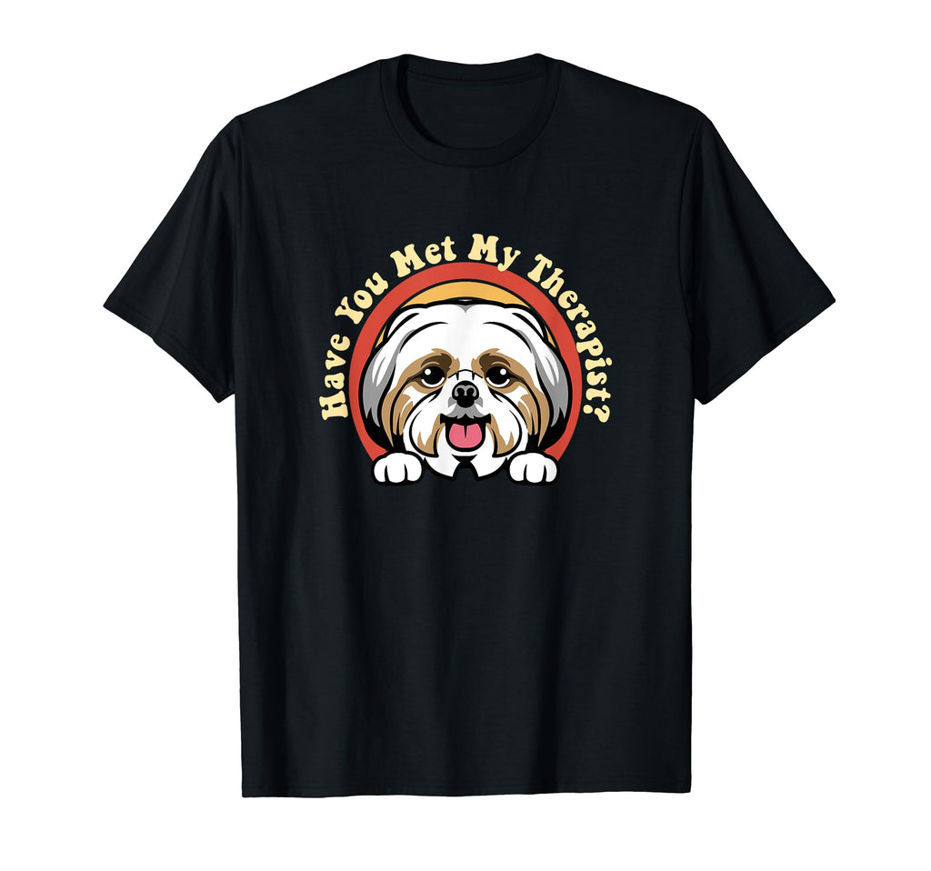 Emotional Support Therapy Dog Shih Tzu T-Shirt - Streetwear Style Unisex - T-Shirt, Sweatshirt, Hoodie