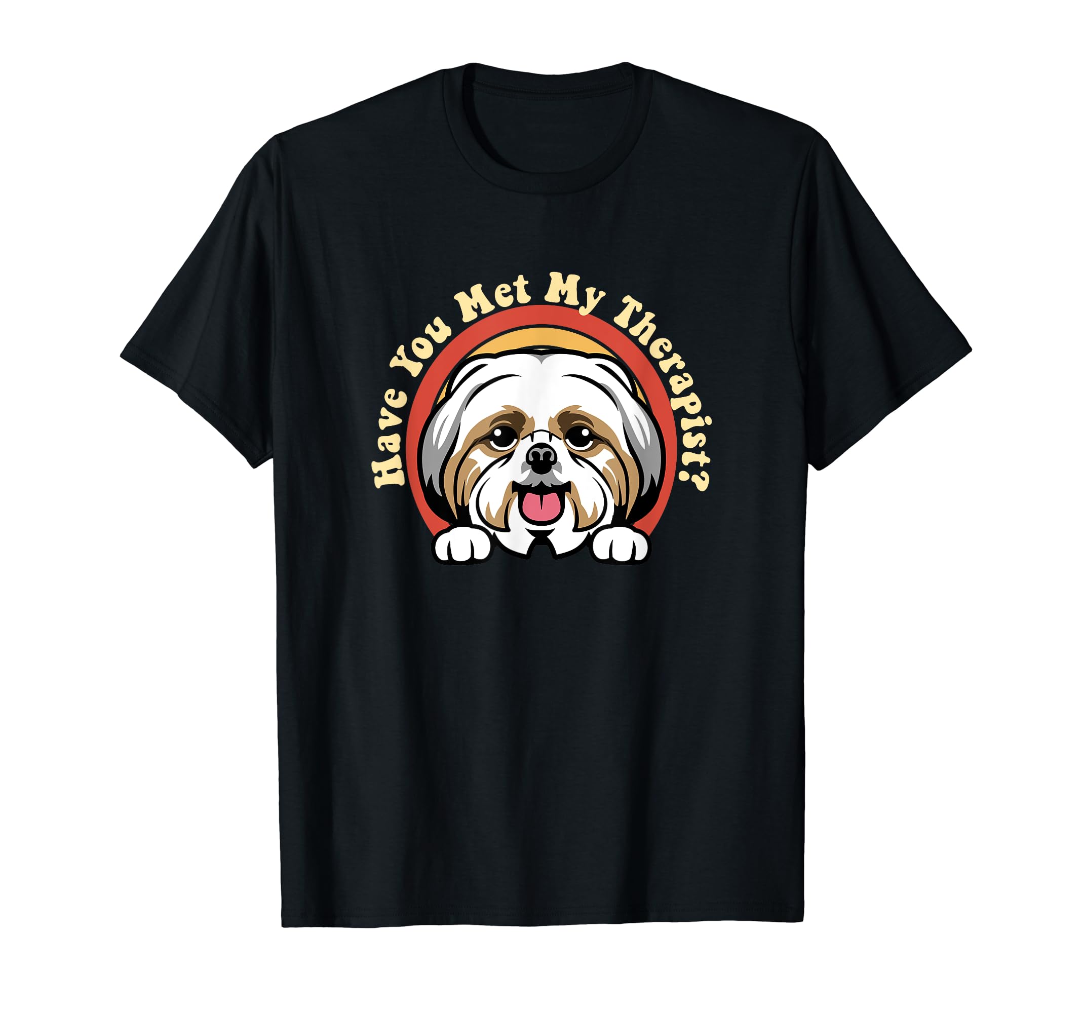 Emotional Support Therapy Dog Shih Tzu T-Shirt - Streetwear Style Unisex - T-Shirt, Sweatshirt, Hoodie