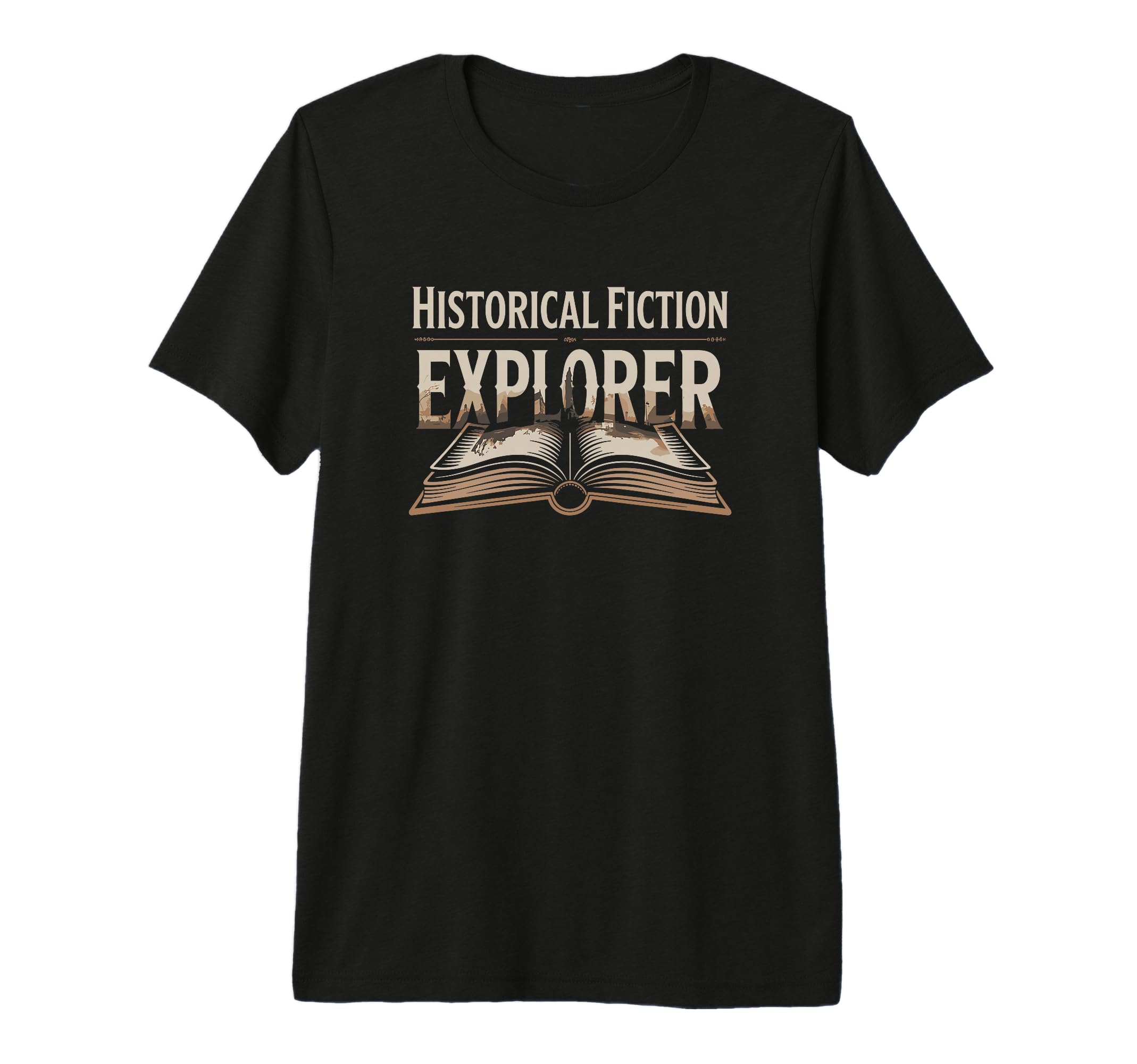 Historical Fiction Explorer Book T-Shirt - Fun Novelty Design for Adults - T-Shirt, Sweatshirt, Hoodie