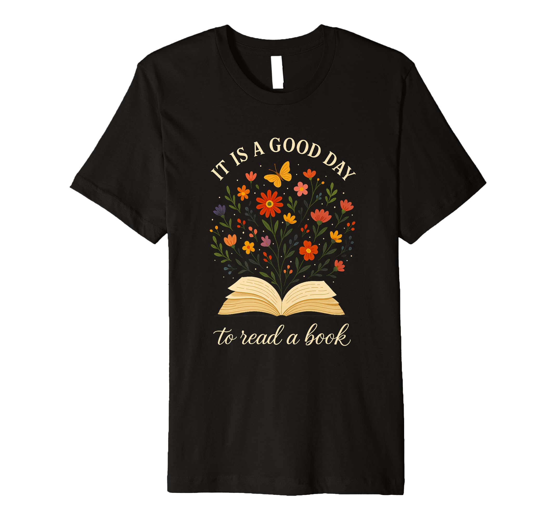 It Is Good Time To Read Spring Book Lover T-Shirt - Minimalist Print Unisex - T-Shirt, Sweatshirt, Hoodie