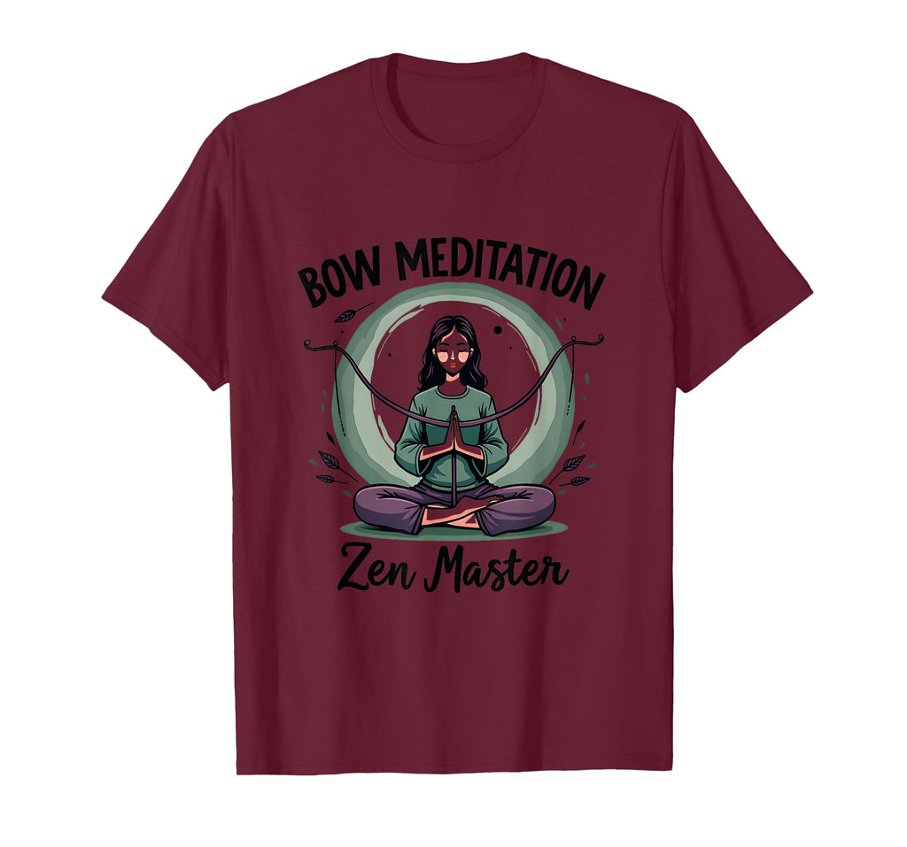 Bow Meditation Zen Master Mindfulness T-Shirt - Unique Graphic for Adults - T-Shirt, Sweatshirt, Hoodie