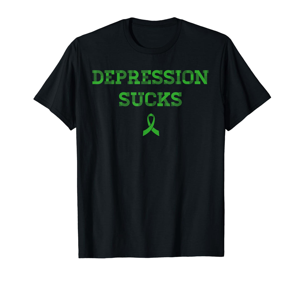Depression Sucks Mental Health T-Shirt - Fun Novelty Design Unisex - T-Shirt, Sweatshirt, Hoodie