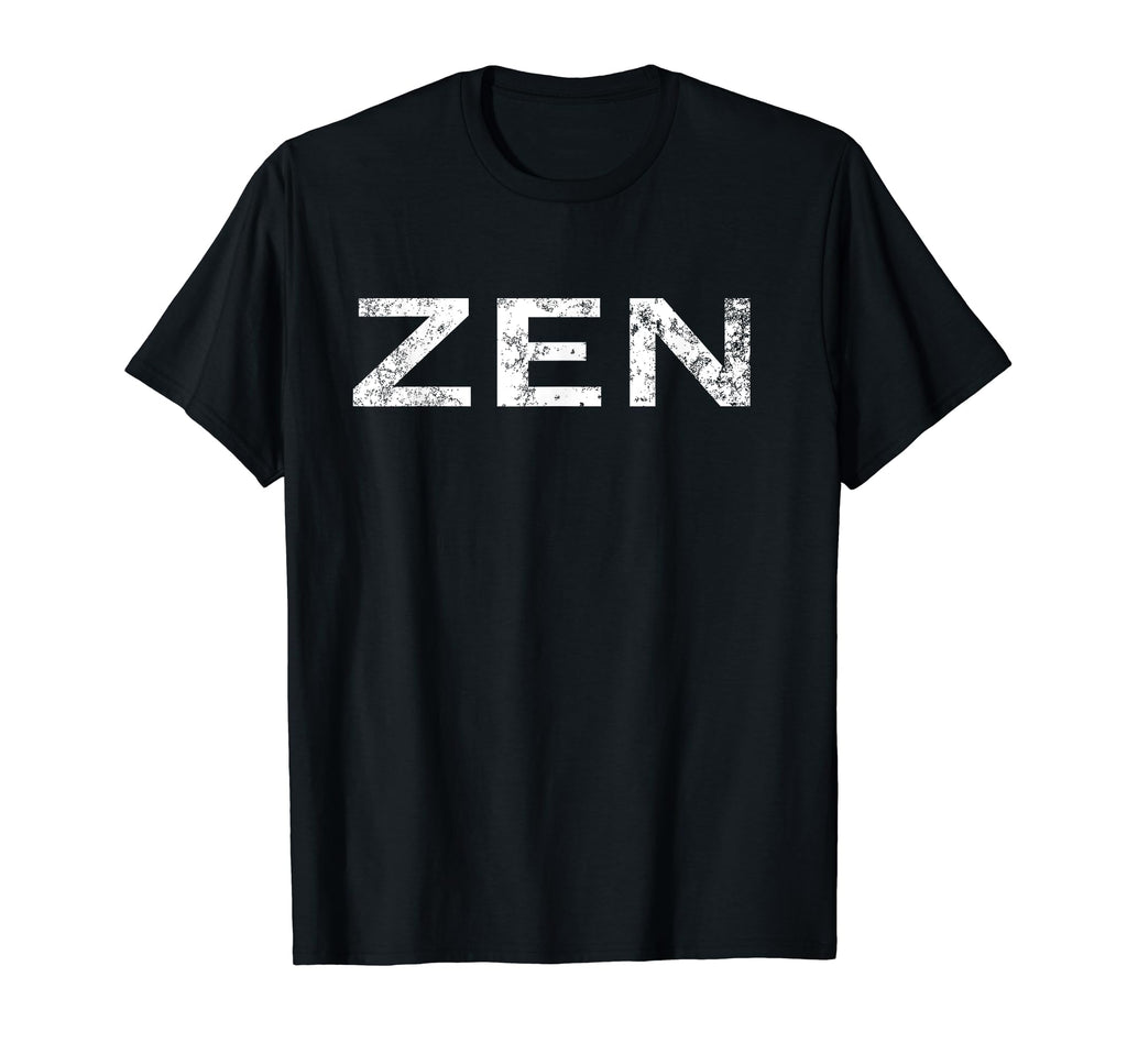 Zen Distressed Mindfulness Meditation T-Shirt - Minimalist Print for Adults - T-Shirt, Sweatshirt, Hoodie