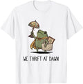 We Thrift At Dawn Funny Frog Thrifting Vintage Collector T-Shirt Unisex T-shirt, Sweatshirt, Hoodie, Long Sleeve Tee - T-Shirt, Sweatshirt, Hoodie