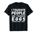 Egg Intolerance Egg Allergy Antisocial T-Shirt - Trendy Graphic for Adults - T-Shirt, Sweatshirt, Hoodie