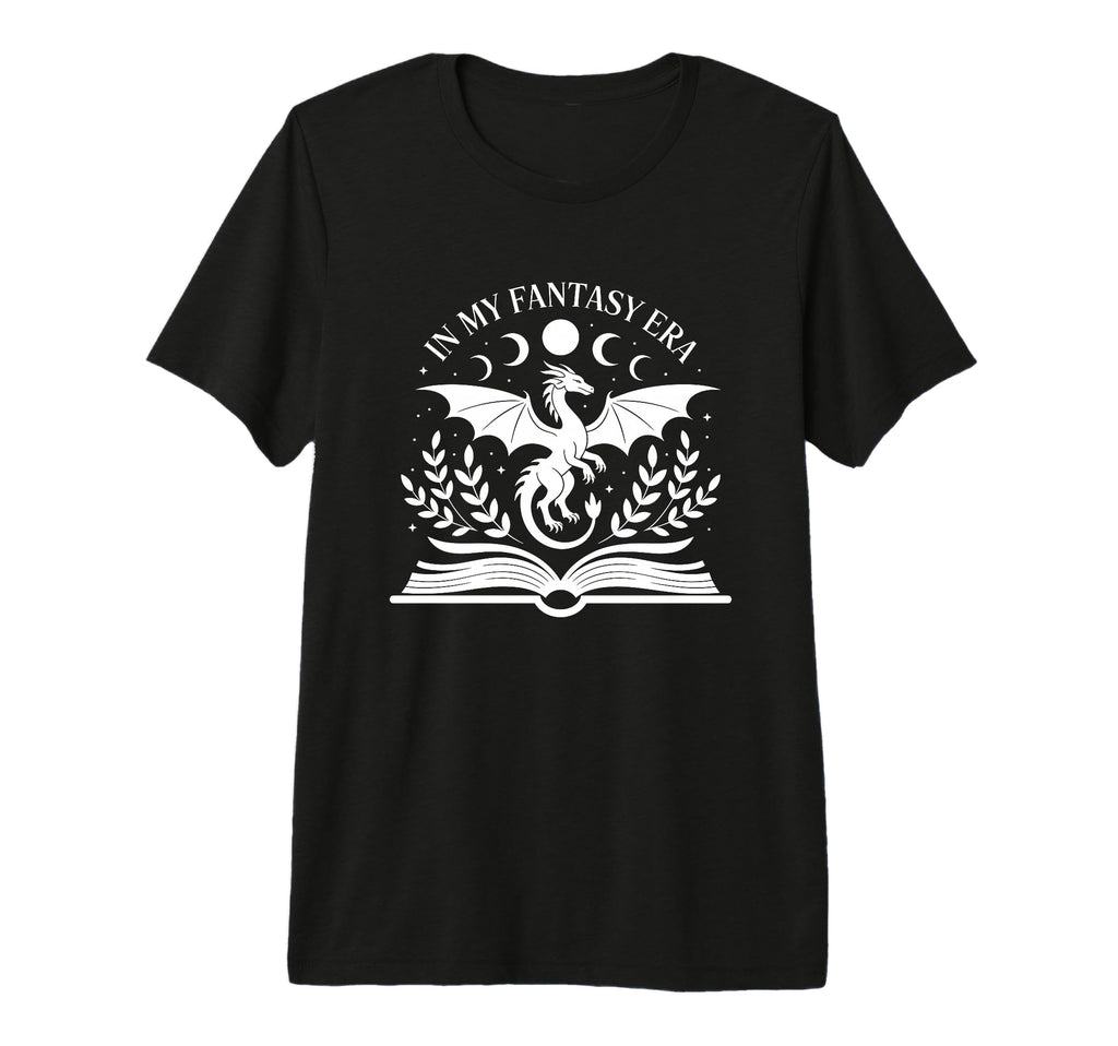 Funny Fantasy Era Book Dragon T-Shirt - Fun Novelty Design Men Women - T-Shirt, Sweatshirt, Hoodie
